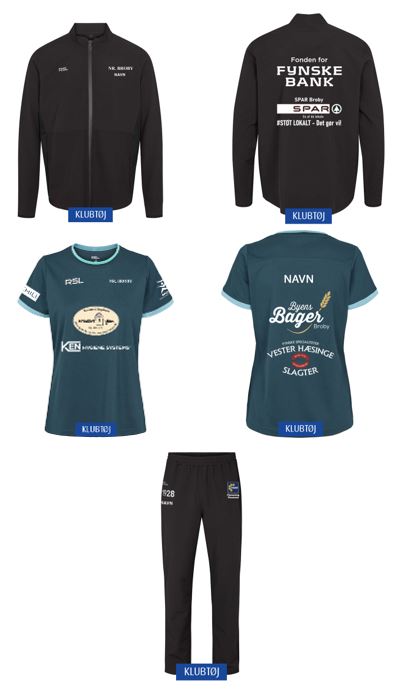 Tøj samlet til hjemmeside